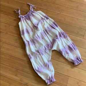 Linen harem jumpsuit.